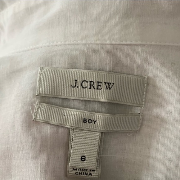 Jcrew Linen Boyfriend Button Up Shirt - GUC size 6 - Picture 6 of 6